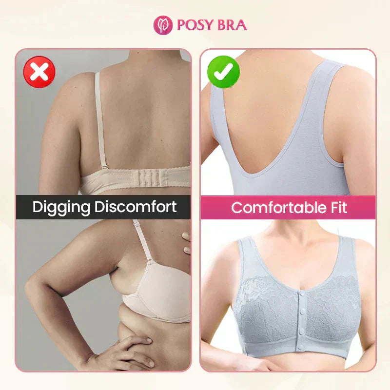 👙 50 % DE RÉDUCTION SUR LE SOUTIEN-GORGE SANS ARMATURES ! ✨ Fermeture à l'avant, couverture totale et aucune marque – un confort parfait pour les femmes de 50 ans et plus – idéal pour un usage quotidien
