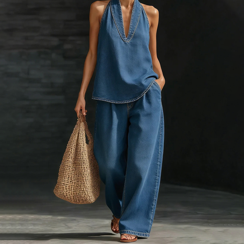 💎🔥 50 % DE RÉDUCTION ✨ Ensemble jean femme 2026 👖 Effet délavé rétro – Haute qualité, décontracté et résolument moderne