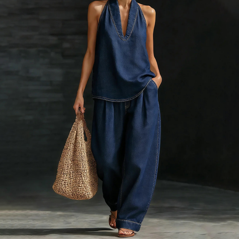 💎🔥 50 % DE RÉDUCTION ✨ Ensemble jean femme 2026 👖 Effet délavé rétro – Haute qualité, décontracté et résolument moderne