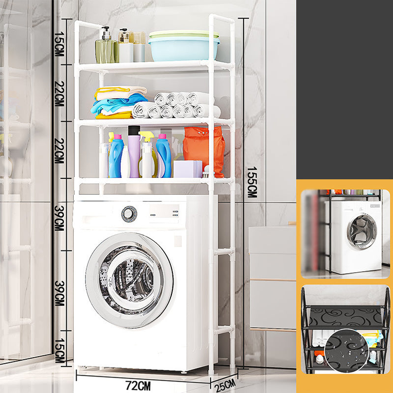 🏠✨ 50 % DE RÉDUCTION ! Étagère de rangement pratique pour salle de bain et buanderie – Installation sans perçage – Autocollante et robuste 🛠️