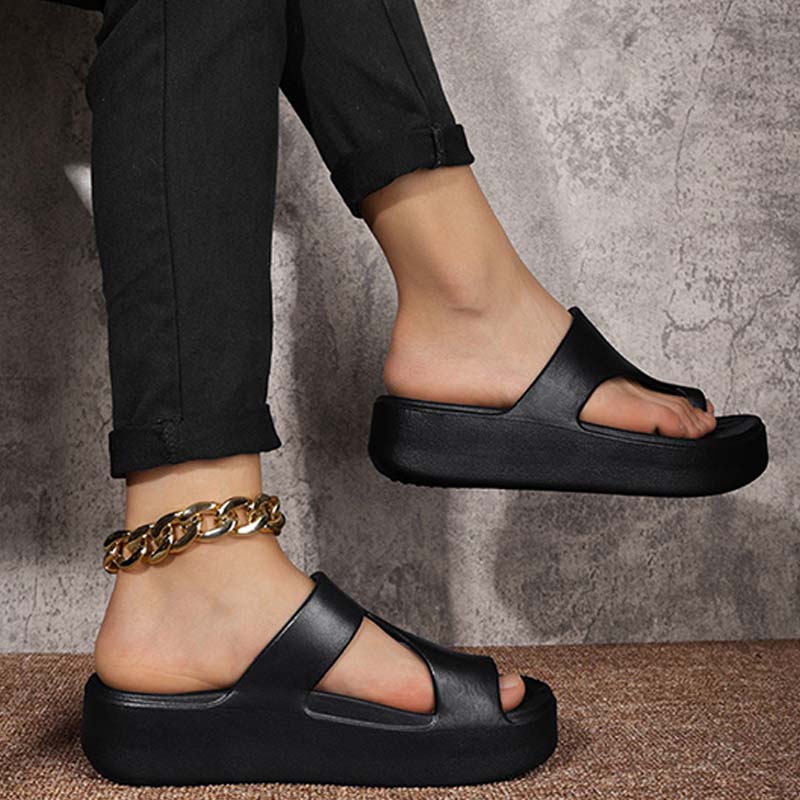 👡50 % de réduction + livraison gratuite✨Sandales à bout ouvert à semelle compensée pour femme