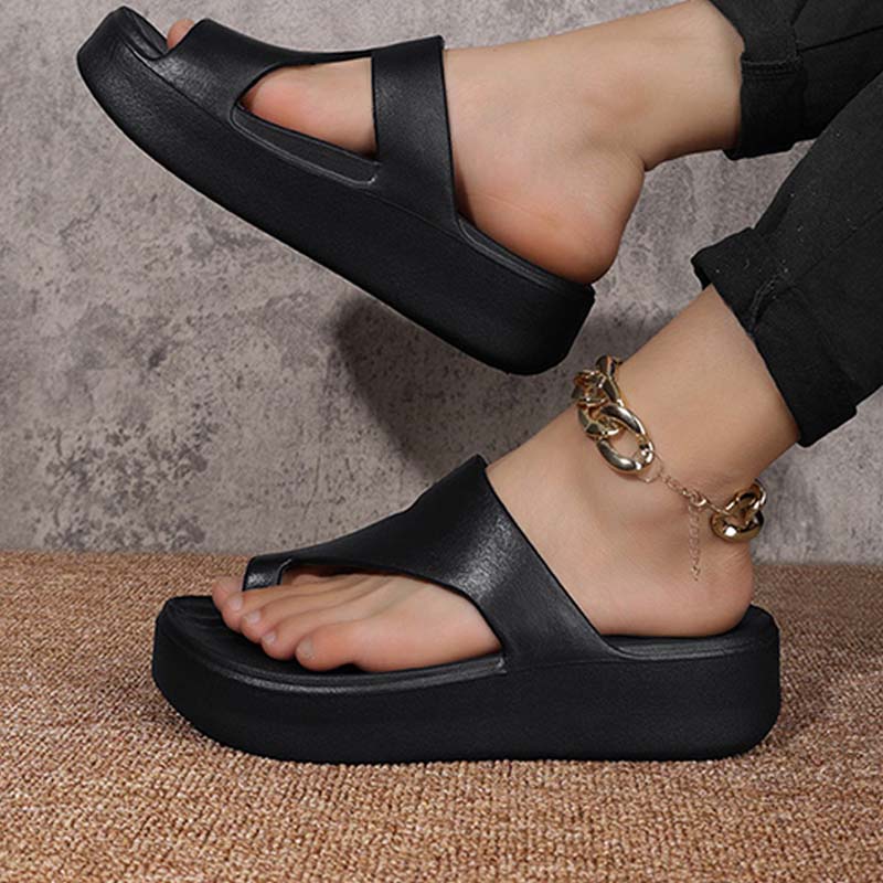👡50 % de réduction + livraison gratuite✨Sandales à bout ouvert à semelle compensée pour femme