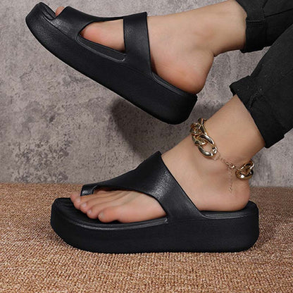 👡50 % de réduction + livraison gratuite✨Sandales à bout ouvert à semelle compensée pour femme