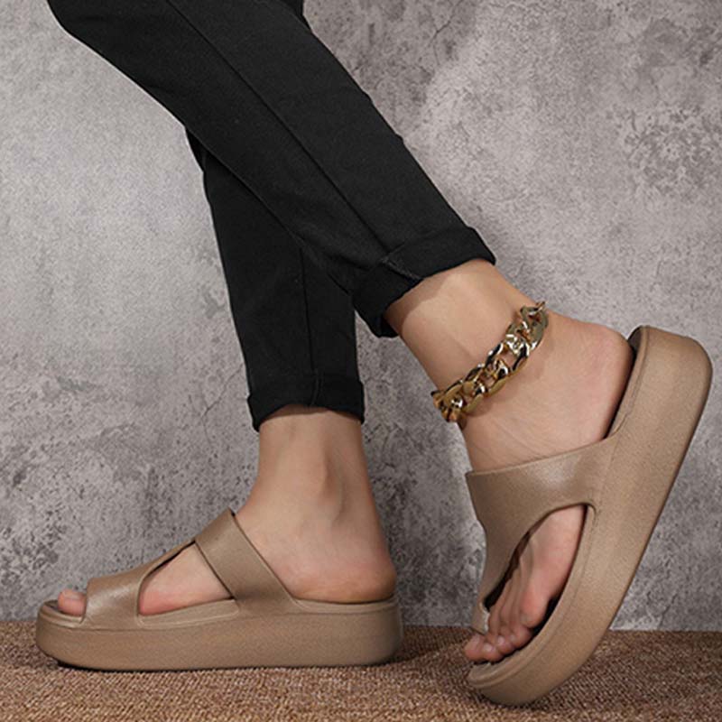 👡50 % de réduction + livraison gratuite✨Sandales à bout ouvert à semelle compensée pour femme