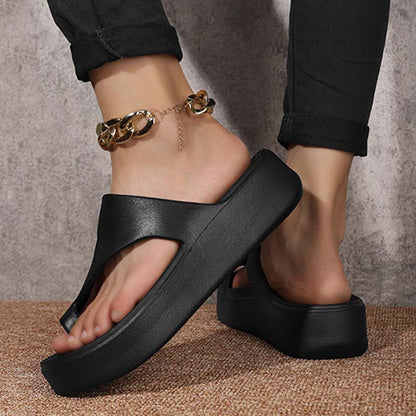 👡50 % de réduction + livraison gratuite✨Sandales à bout ouvert à semelle compensée pour femme