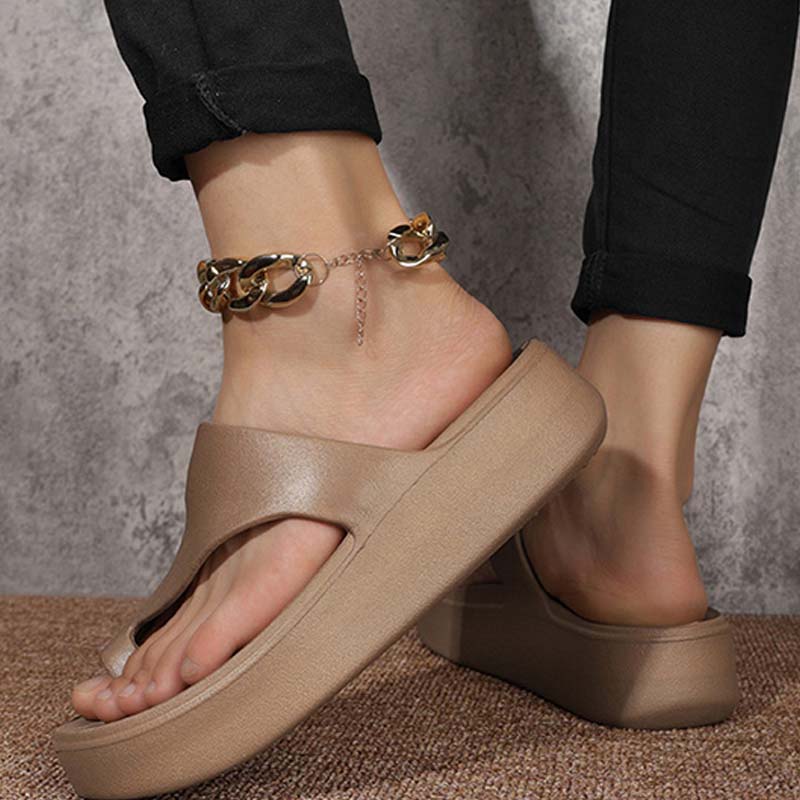 👡50 % de réduction + livraison gratuite✨Sandales à bout ouvert à semelle compensée pour femme