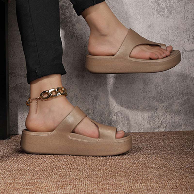 👡50 % de réduction + livraison gratuite✨Sandales à bout ouvert à semelle compensée pour femme