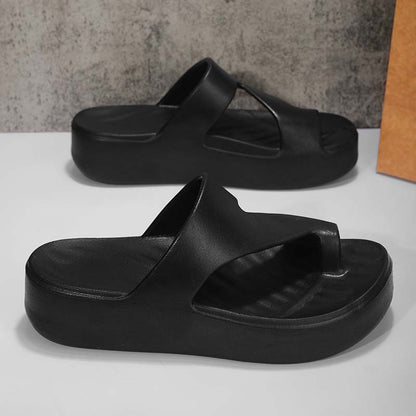 👡50 % de réduction + livraison gratuite✨Sandales à bout ouvert à semelle compensée pour femme