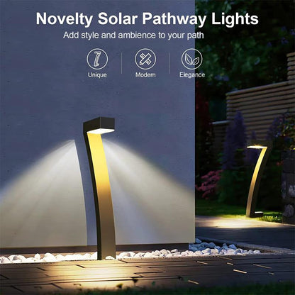 🏡 Lot de 4 lampes de jardin solaires en forme de « 7 » — 7 à 12 heures d'autonomie 💡  ✨