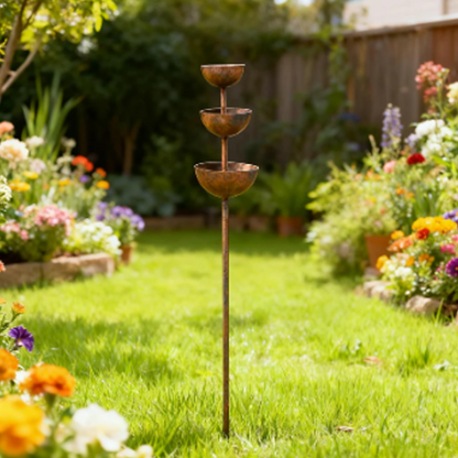 🐦 Redonnez vie à votre jardin ! Abreuvoir à oiseaux paisible avec récupérateur d’eau de pluie pour accueillir la faune sauvage de votre jardin.🌿