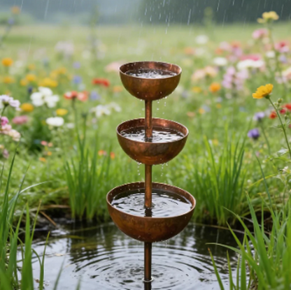 🐦 Redonnez vie à votre jardin ! Abreuvoir à oiseaux paisible avec récupérateur d’eau de pluie pour accueillir la faune sauvage de votre jardin.🌿