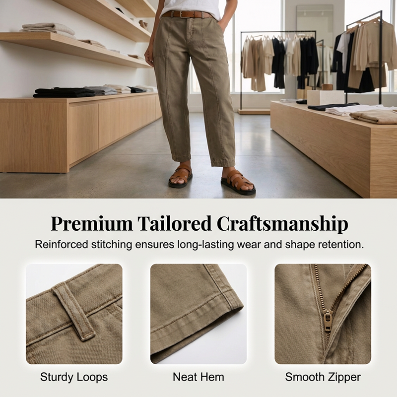 👖 55 % de réduction 💐Pantalon utilitaire fuselé à taille haute pour femme