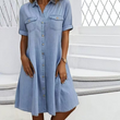 🔥Soldes 2026 : 30 % de réduction🔥Robe chemise décontractée en jean pour femme