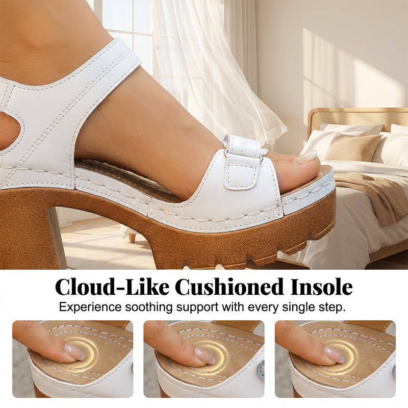 🌼 OFFRE À DURÉE LIMITÉE : 50 % DE RÉDUCTION ! ✨Sandales à plateforme pour femme, idéales pour l'été, avec velcro réglable et semelle antidérapant