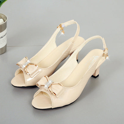 👡Chaussures élégantes pour femme • Orteil ouvert, bride arrière, talon moyen✨