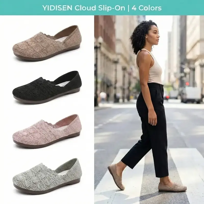 👟 ✨ Chaussures décontractées respirantes en maille pour femmes – Confort et fraîcheur, semelle flexible en PVC et idéales pour les longues promenades 🚶‍♀️