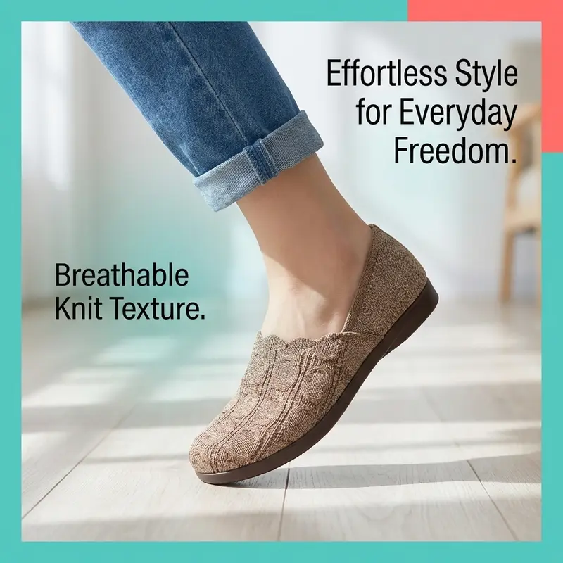 👟 ✨ Chaussures décontractées respirantes en maille pour femmes – Confort et fraîcheur, semelle flexible en PVC et idéales pour les longues promenades 🚶‍♀️