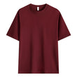 T-shirt unisexe en pur coton uni à épaules tombantes