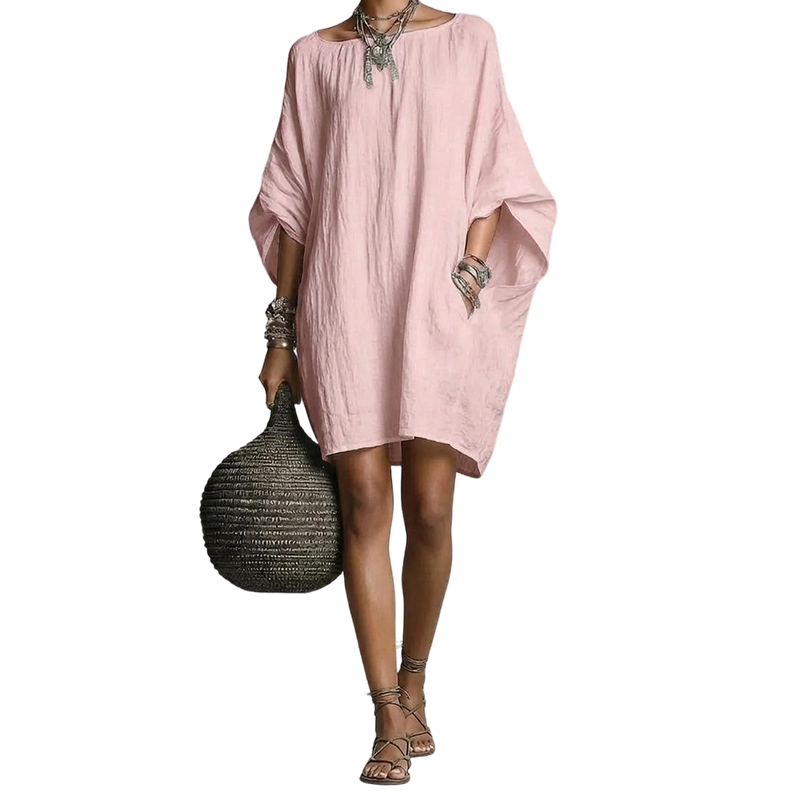 🔥Robe oversize à manches chauve-souris pour femme