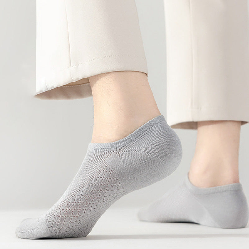 🧦 Chaussettes respirantes en maille unie pour hommes | **Fraîcheur • Confort • Toute la journée