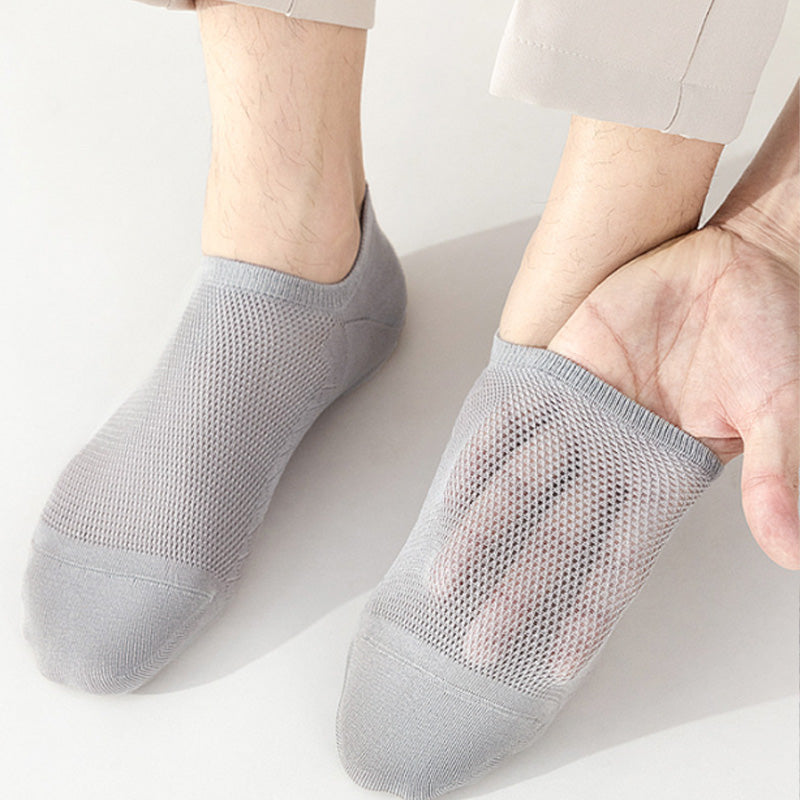 🧦 Chaussettes respirantes en maille unie pour hommes | **Fraîcheur • Confort • Toute la journée