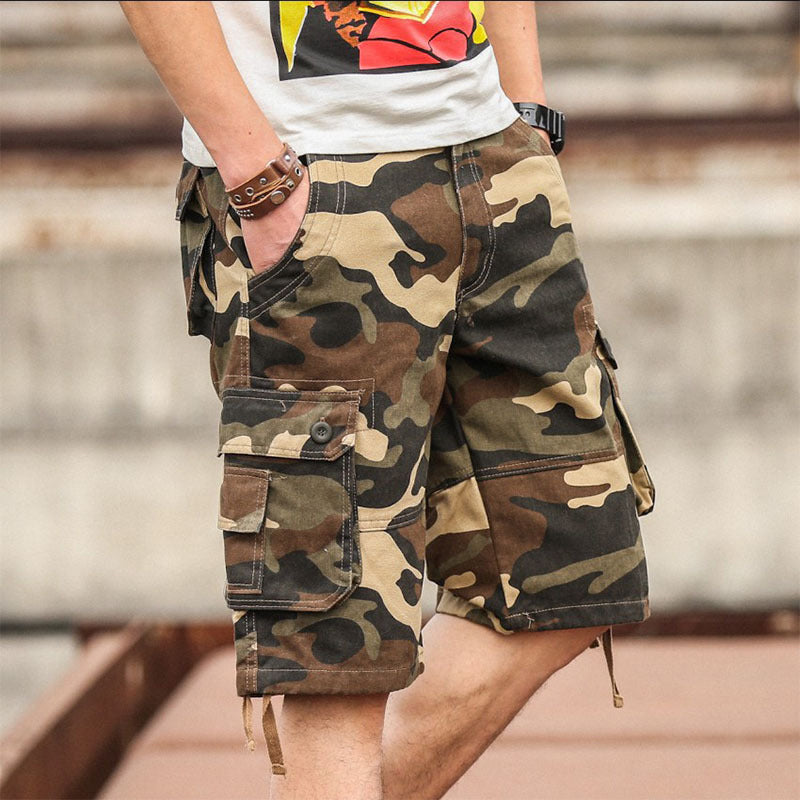 🩳 PROMO LIMITÉE 50% DE RÉDUCTION ! ✨ Short Cargo – Camouflage, Multi-Poches, Coupe Confortable 🌿