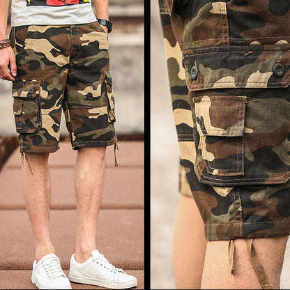 🩳 PROMO LIMITÉE 50% DE RÉDUCTION ! ✨ Short Cargo – Camouflage, Multi-Poches, Coupe Confortable 🌿