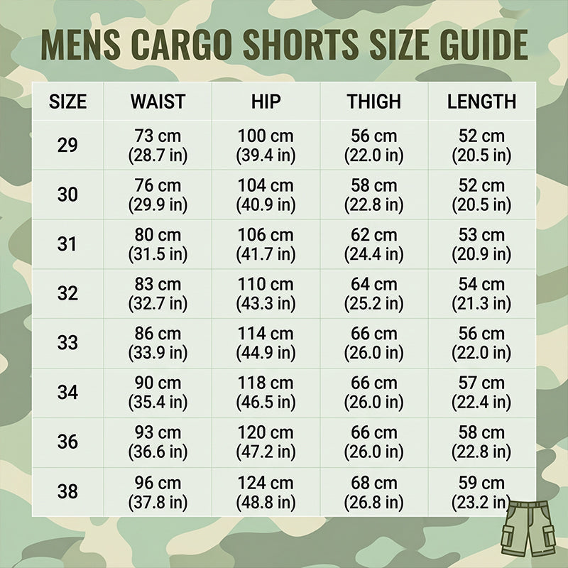 🩳 PROMO LIMITÉE 50% DE RÉDUCTION ! ✨ Short Cargo – Camouflage, Multi-Poches, Coupe Confortable 🌿