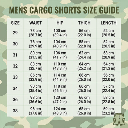 🩳 PROMO LIMITÉE 50% DE RÉDUCTION ! ✨ Short Cargo – Camouflage, Multi-Poches, Coupe Confortable 🌿