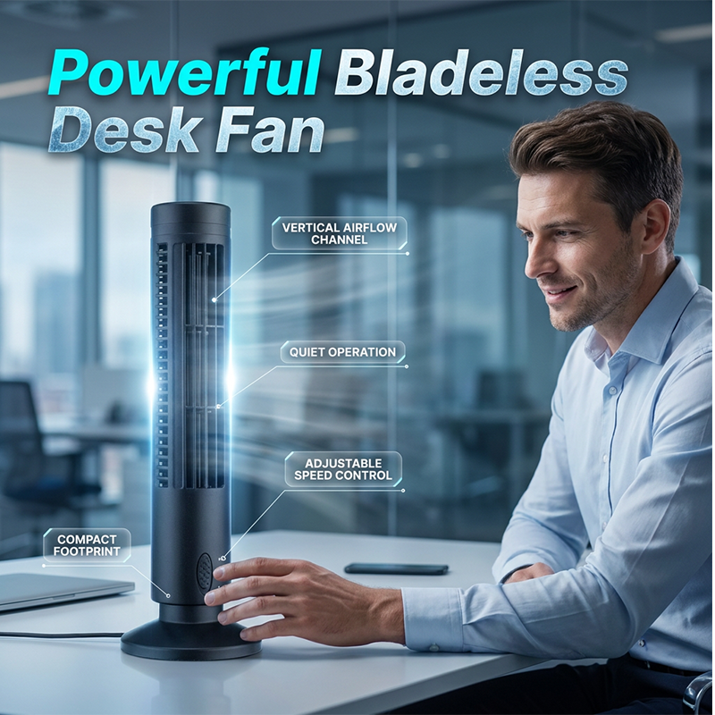 🌀Ventilateur tour USB portable à 3 vitesses – compact, puissant et polyvalent – idéal pour le bureau, la chambre et les déplacements.