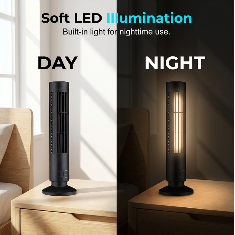 🌀Ventilateur tour USB portable à 3 vitesses – compact, puissant et polyvalent – idéal pour le bureau, la chambre et les déplacements.