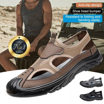 🔥-50% 👟 Sandales Homme Femme en Maille Respirante – Semelle Confortable Anti-Dérapante Style Randonnée Urbaine🌿 bout fermé et semelle souple