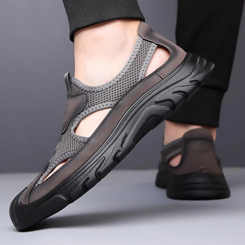 🔥-50% 👟 Sandales Homme Femme en Maille Respirante – Semelle Confortable Anti-Dérapante Style Randonnée Urbaine🌿 bout fermé et semelle souple