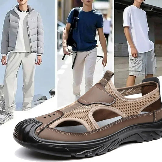 🔥-50% 👟 Sandales Homme Femme en Maille Respirante – Semelle Confortable Anti-Dérapante Style Randonnée Urbaine🌿 bout fermé et semelle souple