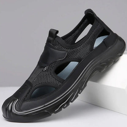 🔥-50% 👟 Sandales Homme Femme en Maille Respirante – Semelle Confortable Anti-Dérapante Style Randonnée Urbaine🌿 bout fermé et semelle souple
