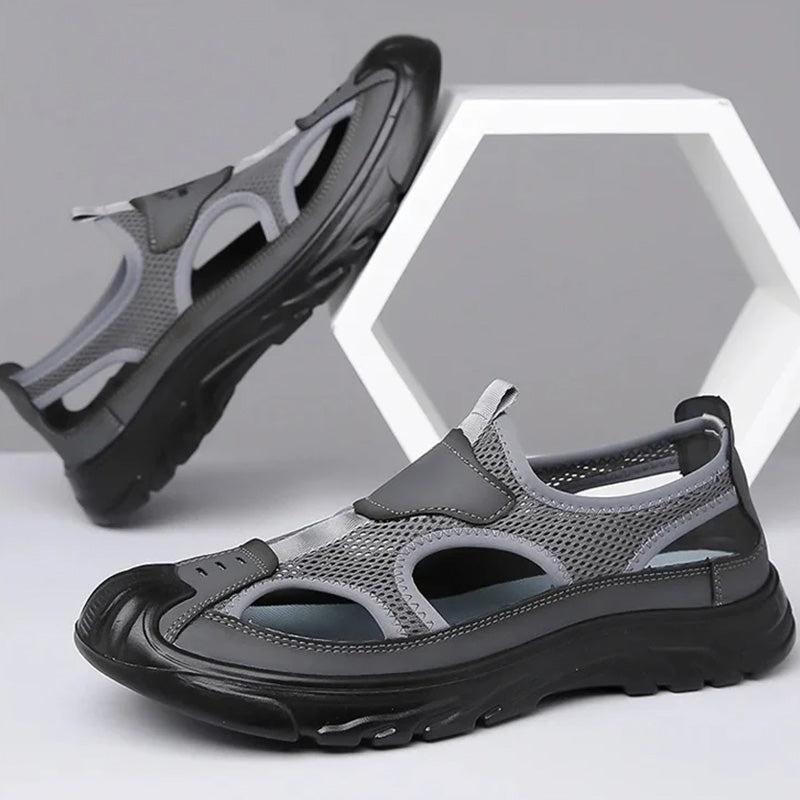 🔥-50% 👟 Sandales Homme Femme en Maille Respirante – Semelle Confortable Anti-Dérapante Style Randonnée Urbaine🌿 bout fermé et semelle souple
