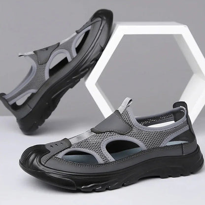 🔥-50% 👟 Sandales Homme Femme en Maille Respirante – Semelle Confortable Anti-Dérapante Style Randonnée Urbaine🌿 bout fermé et semelle souple