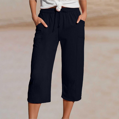 🌿 PROMO LIMITÉE 50% DE RÉDUCTION ! ✨ Short Plissé Femme Coton Lin – Respirant, Ceinture Élastique, Poches 👒