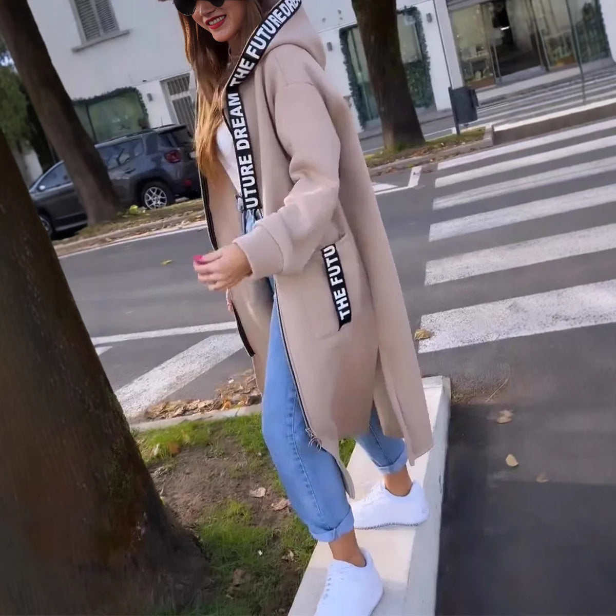 Sweat Long à Capuche pour Femmes