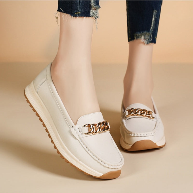 🎁  Vente chaude 50% de réduction 🔥Mocassins Unis à Talon Plat – Élégance Minimaliste pour Femmes Modernes