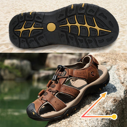 Sandales d'Extérieur Respirantes et Antidérapantes à Bout Fermé pour Hommes