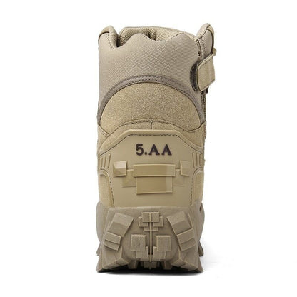 Bottes de Combat de Travail Imperméables pour Hommes, Extérieur Anti-Perforation, Bottes de l'Armée (Amélioration de la Durabilité)