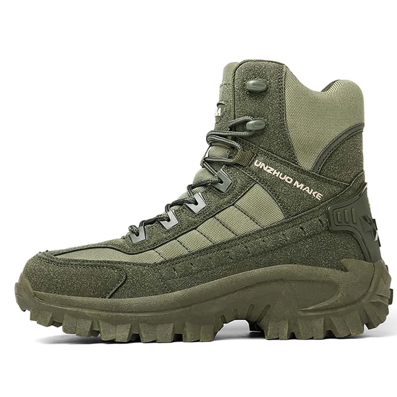 Bottes de Combat de Travail Imperméables pour Hommes, Extérieur Anti-Perforation, Bottes de l'Armée (Amélioration de la Durabilité)
