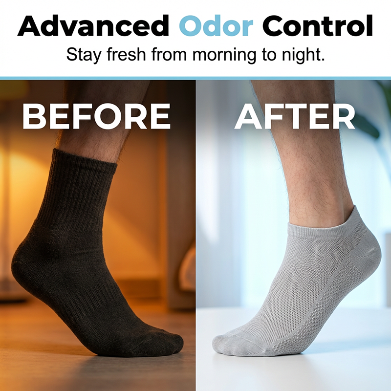 Men's Breathable Antibacterial Ankle Socks