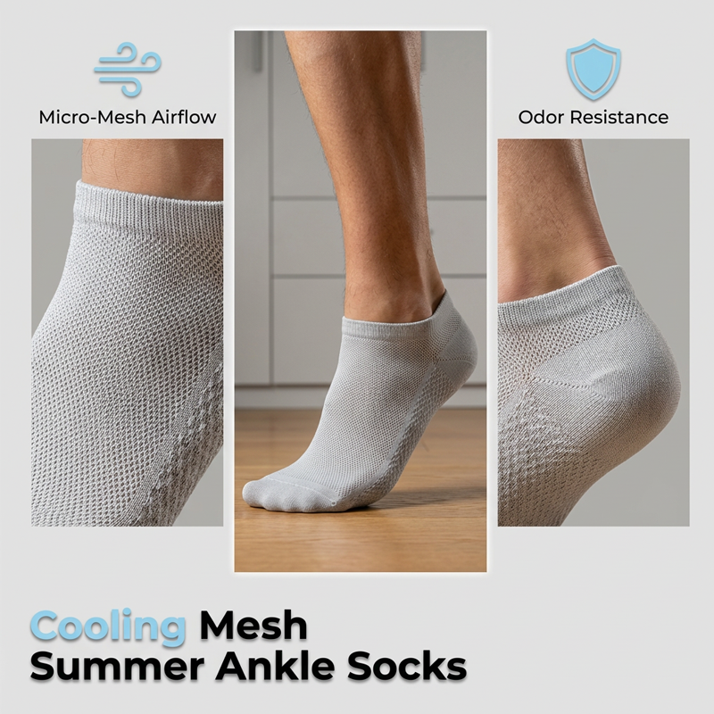 Men's Breathable Antibacterial Ankle Socks