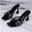 📢📢50% DE RÉDUCTION !! ⏰Sandales à talons hauts à bout carré et bout ouvert pour femmes