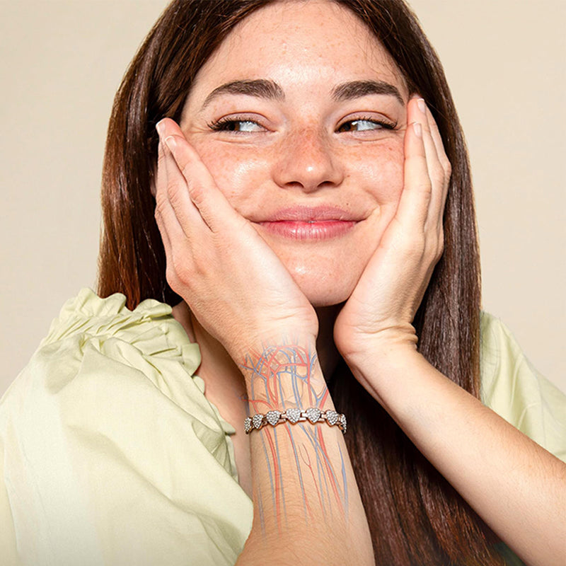 ✨ 60% de réduction !  💎 Bracelets en cuivre magnétiques en forme de cœur éblouissants pour femmes