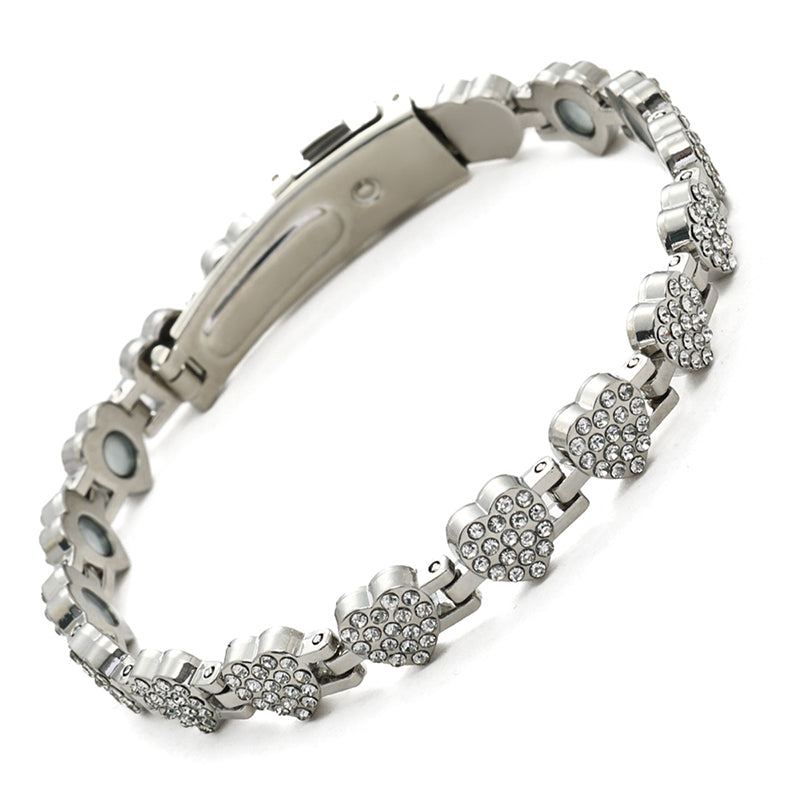 ✨ 60% de réduction !  💎 Bracelets en cuivre magnétiques en forme de cœur éblouissants pour femmes
