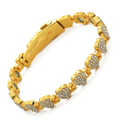 ✨ 60% de réduction !  💎 Bracelets en cuivre magnétiques en forme de cœur éblouissants pour femmes