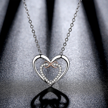 🎁💕 À offrir à votre bien-aimé(e)💕 Collier à double cœur à la mode